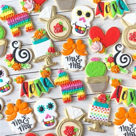 Wedding Shower Cookies Bridal Shower Fiesta Wedding Wedding Bridal