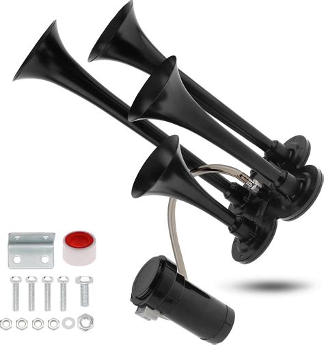 Amazon DriSentri Train Horns Kit 4 Trumpet Air Horn Kit 12V