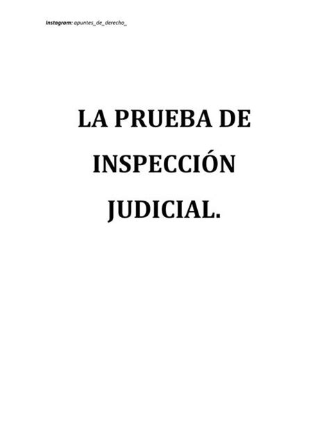 La Prueba de Inspección Judicial Rvinsh Shcn uDocz