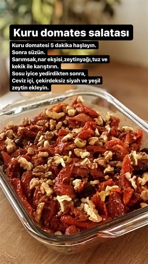 Kuru Domates Salatas Meze Tepsisi Yemek Tarifleri Meze Taba