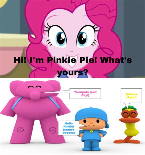 Pinkie Pie Sees Pocoyo Trios By Zmcdonald09 On Deviantart