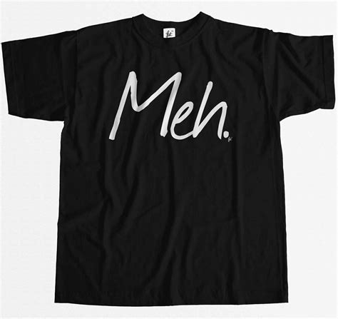 Meh Computer Geek Slogan Nerd Funny Mens T Shirt Ebay