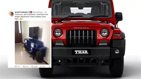 Mahindra Thar के बोनट को Tv स्टैंड की तरह किया गया इस्तेमाल अद्भुत