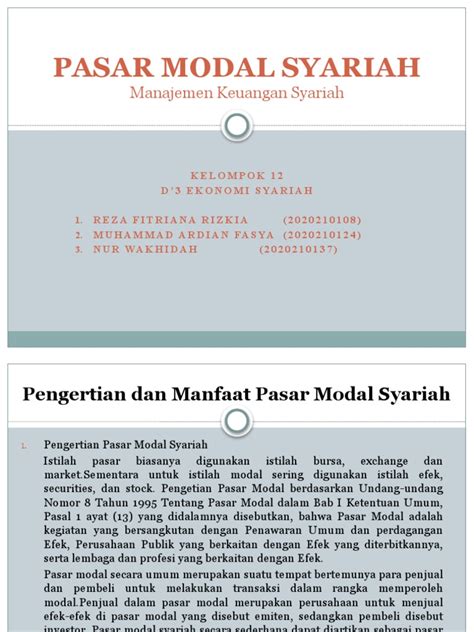 Kel12 Pasar Modal Syariah Pdf