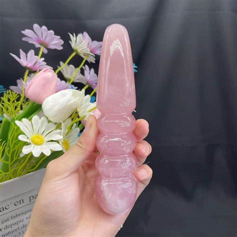 Rose Quartz Dildo The Green Crystal