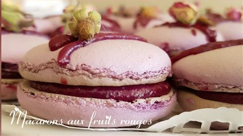 Macarons Aux Fruits Rouges Youtube