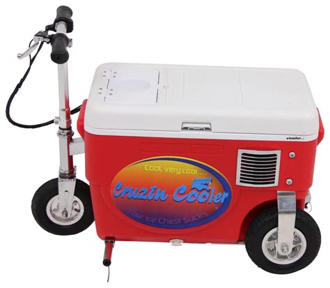 Cruzin Cooler Electric Scooter Cooler 500 Watt 24v 25 Qts Red