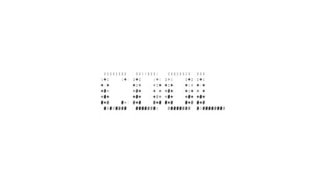 Cool Ascii Animation Loop On White Background Ascii Code Art Symbols Typewriter In And Out