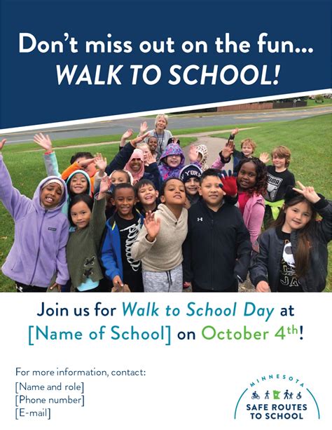 International Walk to School Day – Minnesota Safe Routes to School ...