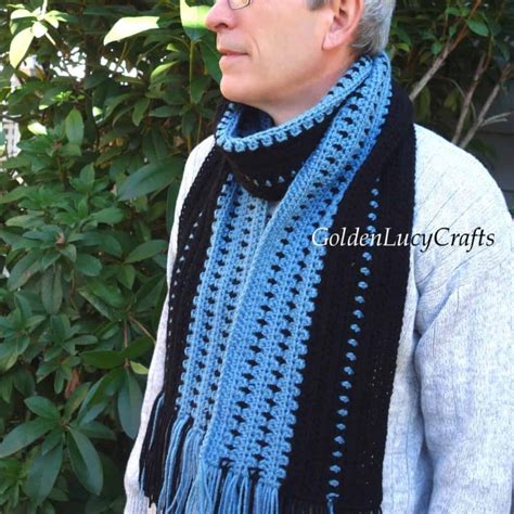 Free Crochet Mens Scarf Patterns Fosbas Designs
