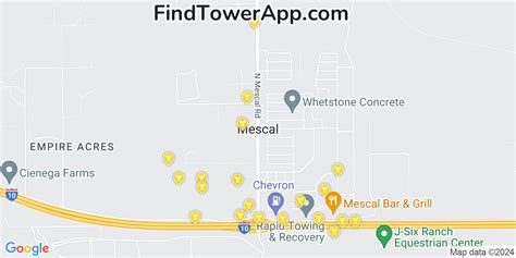 AT T 4G 5G Cell Tower Coverage Map Mescal Arizona FindTowerApp