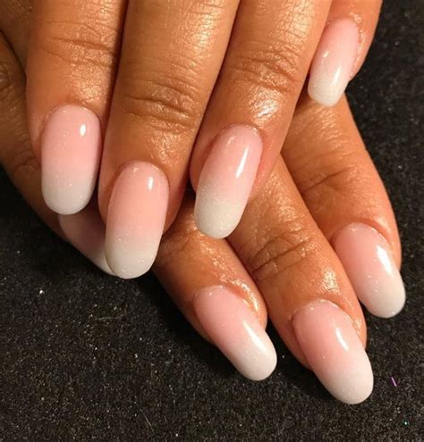 French Hombre Dip Pink And White Hombre French Tip Nails Nail Tips