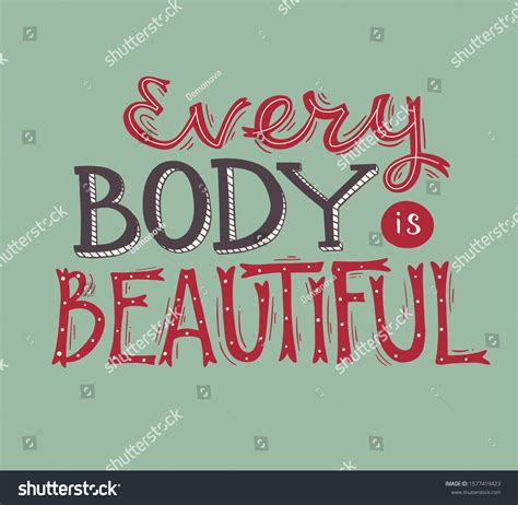 Body Positive Lettering Hand Drawn Typography Stock Vector Royalty Free 1577419423 Shutterstock