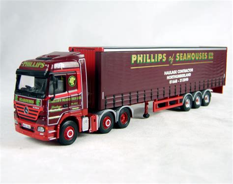 Corgi Cc18202 Mercedes Benz Actros Curtainside Phillips Of Seahouses