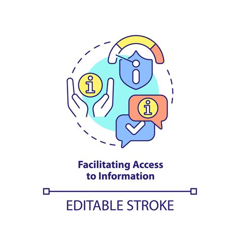 Facilitating Access To Information Concept Icon Responsibility Of