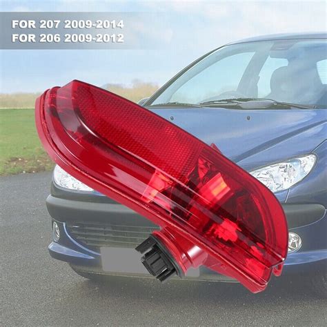 6350HA With Bulb On The Left For 206 207 Car Rear Bumper Light Reverse