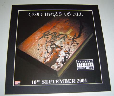 Slayer God Hates Us All Original Poster in A Custom Made Mount - Etsy