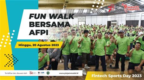 Fun Walk Bersama OJK AFPI Fintech Sport Days 2023 YouTube