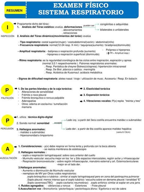 Examen físico Sistema Respiratorio A D MEDIZIN uDocz