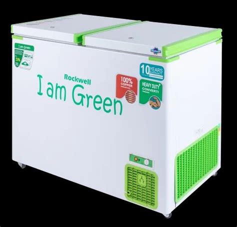 900x1145x735mm Rockwell GFR350DDUC Convertible Green Freezer At Rs