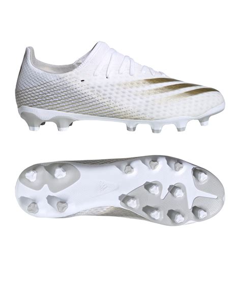 Adidas X Ghosted 3 Mg Inflight Weiss Gold Silber Fussballschuh Nocken