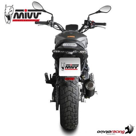 Terminale Scarico Mivv MK3 Racing Acciaio Nero Benelli Leoncino