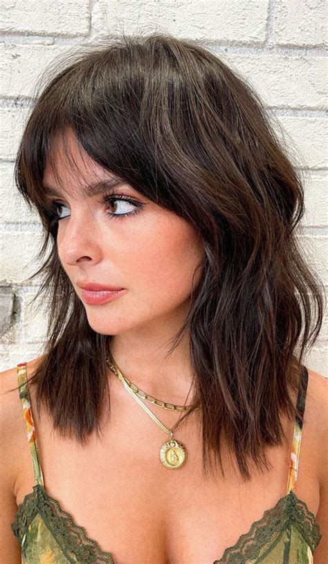 Cute Fringe Hairstyles For Your New Look Textured Lob With Wispy