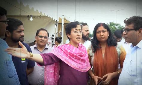 AAP minister Atishi visited flood relief camps in north-east Delhi and ...