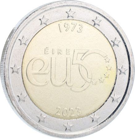 Irlande 2 Euros Commémo UNC 2023 50 ans de l Adhésion à l UE