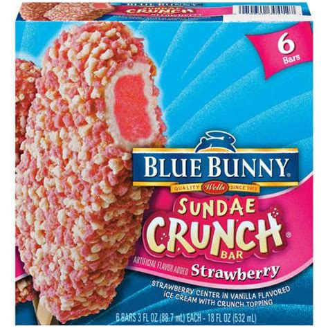 Blue Bunny Sundae Crunch Bar Strawberry Reviews 2022