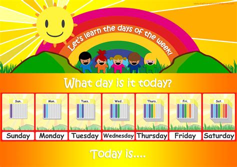 Days Of The Week Flashcards Free Printable Flashcards And Posters