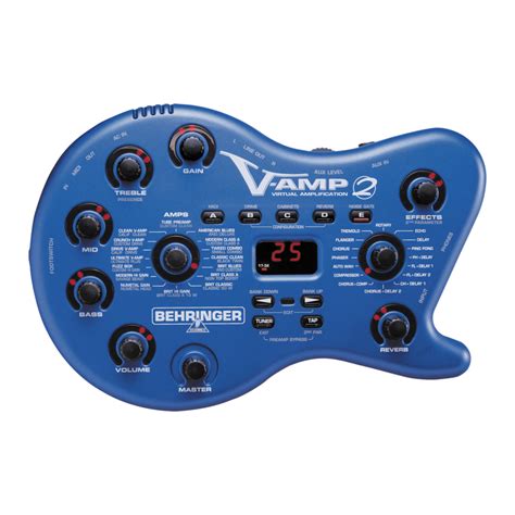 Behringer V Amp 2 User Manual Pdf Download Manualslib