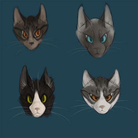 Cat Headshots By Bit121788 On Deviantart