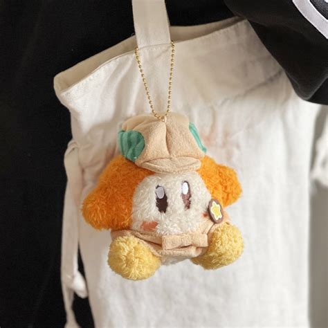 Plush Keychain Fuwa Fuwa Waddle Dee Kirby Caf Meccha Japan