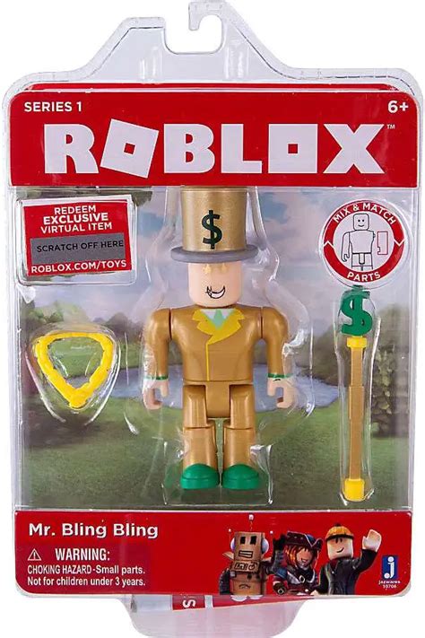 Roblox Mr. Bling Bling 3 Action Figure Jazwares - ToyWiz