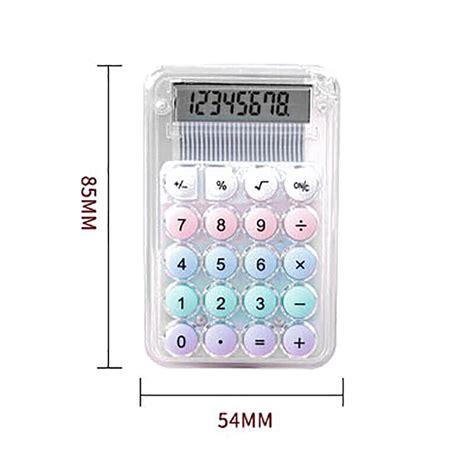 Mini Calculatrice Chiffres Grand Cran Lcd Big Button Round