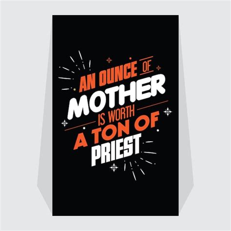 Premium Vector Vector Mother Quotes Typographic Poster