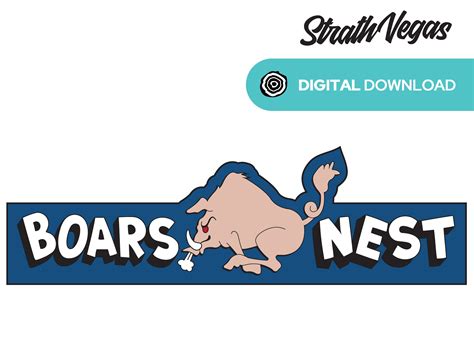 Dukes Of Hazzard Boars Nest Logo Digital Download Etsy México