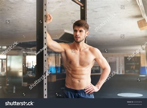 Naked Fitness Man Gym Looking Away Stock Photo Shutterstock