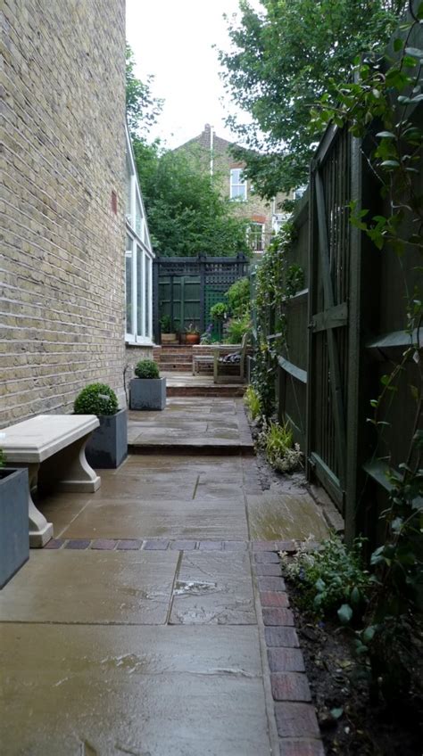 Garden walls pergola paving steps planting design designer Streatham ...