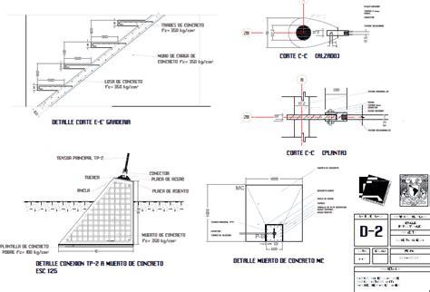 Detalle Columna De Acero En Dwg 6259 Kb Librería Cad