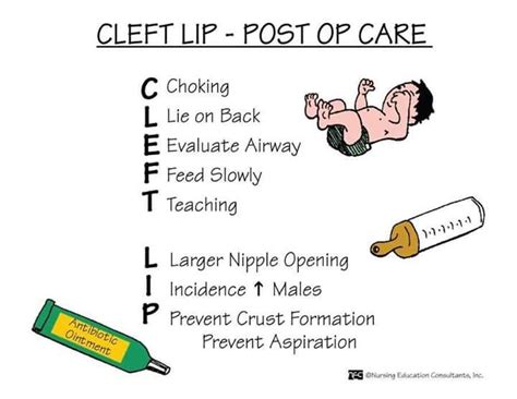 Nursing Mnemonics Cleft Lip Pediatric Nursing