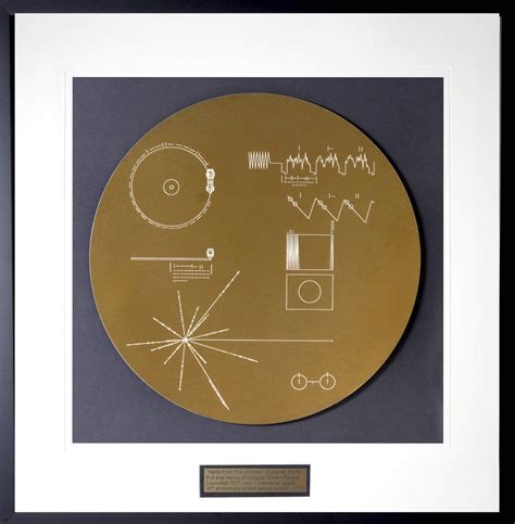 Framed Full Size Replica Of Nasa Voyager Golden Record Laser Etsy