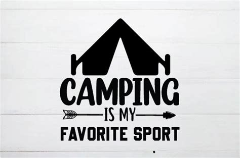 Camping Is My Favorite Sport Graphic By Ranastore 432 · Creative Fabrica