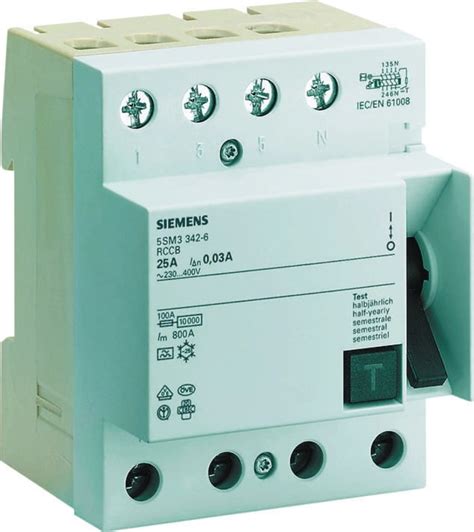 Sm Siemens Interruptor Diferencial Siemens A Tipo B