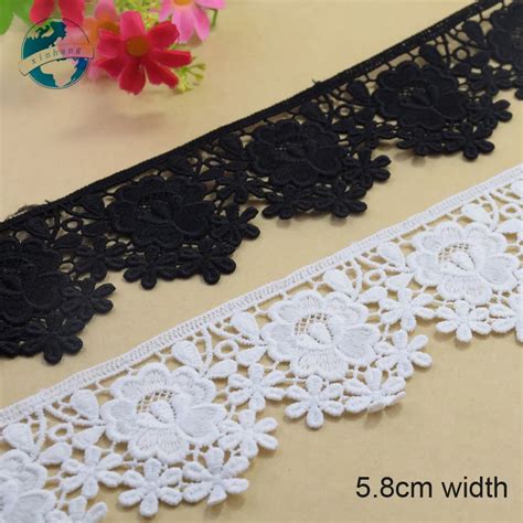 Cm White Lace Cotton Embroid Lace Sewing Ribbon Fabric Guipure Diy