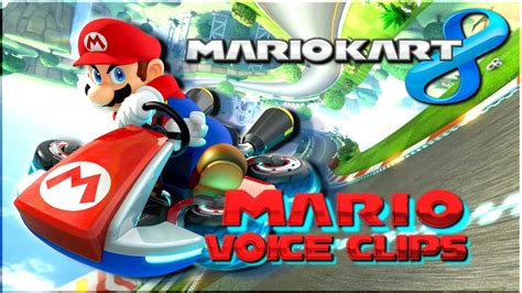 All Mario Voice Clips • Mario Kart 8 • All Voice Lines • 2014