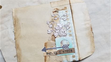 Grungy Junk Journal Process Video Part 6 Youtube