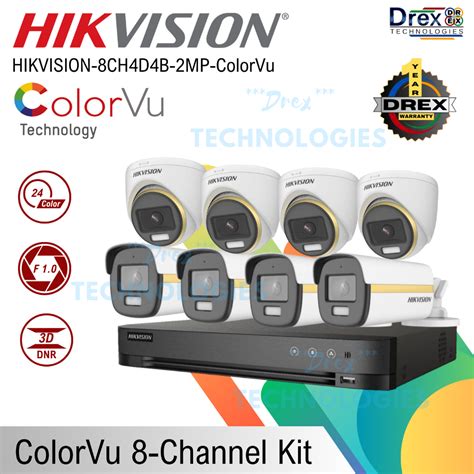 Hikvision Tvi Ch D B Mp Colorvu Channel Cctv Package Kit Shopee