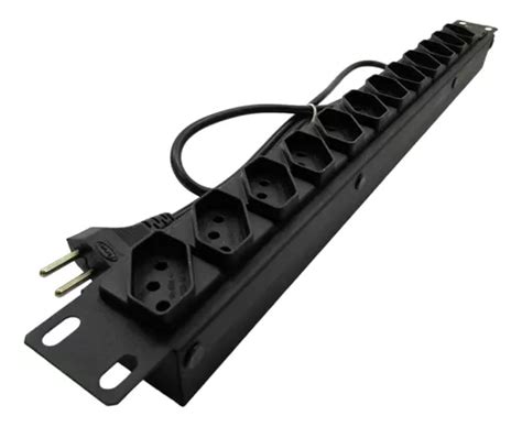 Régua Rack Calha Regua Para Rack 19 Pol 12 Tomadas Plug 10a MercadoLivre